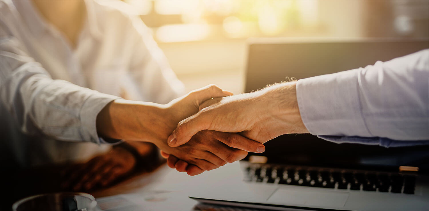 Customer handshake