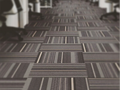 Office fabric floor tiles